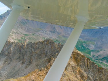 My view of Mt Harvard from 14,500 ft